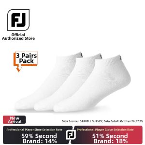 Footjoy(FootJoy) | Breathable Moisture-Wicking Low Cut Golf Socks 3 Pairs