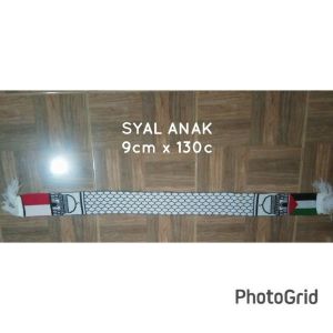 Syal Palestina Bolak Balik Dan 1 Layer Rajut Komputer