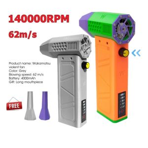 【Ready Stock】140000RPM Mini Turbo Jet Fan Wireless Air Blower Brushless Motor Handheld Duct Fan 62m/S Portable Turbo Fan Type-C Charging BBQ