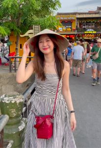 Dreassupcorner เดรสเกาะอกลายทาง  DCN01176