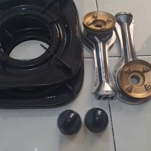 PAKET HEMAT TATAKAN KOMPOR RINNAI KAKI 4 TUNGKU PANJANG BURNER KECIL & KNOP TYPE C/CE/E TERLARIS