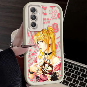 Bandai | Ốp Điện Thoại Silicon MisaMisa Màu Hồng Graffiti Ren Cho Samsung Galaxy A Series Chống Trầy Xước Chống Sốc Thiết Kế Mờ Nhẹ Vỏ Điện Thoại
