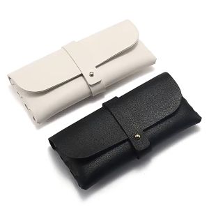 Geovannery Kotak Kacamata Penutup Tombol Tidak Ada Bau Kotak Kacamata Kulit Lembut PVC COD