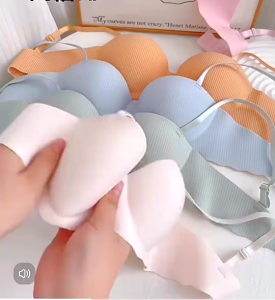 Áo Lót Nữ Su Đúc Cúp Ngang Không Gọng Thoáng Mát Áo Ngực Nữ Đúc Su Đệm Bàn Tay Nhiều Màu