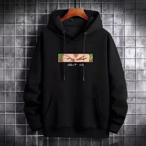 Sweater Hoodie Anime One Piece Zoro Ronin Wano Fleece Pria Wanita M-XXL