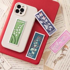 Embroidered Plant Flower Stamp Self Adhesive Fabric Patch for Clothes Hats Dragon Tiger Bag DIY Mobile Phone Case Decorations