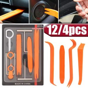 12PCS Professional Car Audio Disassembly Tool Kit Scratch Resistant Multi Type Pry Bars Remover for Trim Dash Door Panel Radio Removal