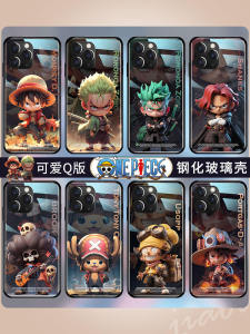 Luffy Suitable 17 Phone Case 15Pro Anime Cartoon Protection Anti-Fall Creative Design Glass Se Compatible with 16S Max