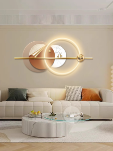 Modern Luxury Living Room Decorative Painting Wall Lamp Artwork High End Sofa Background Wall Art Master Bedroom Headboard Hanging Art