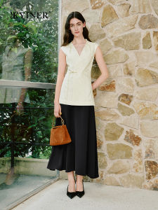 New Chinese Style Heavy Embroidery Acetate Blend Skirt