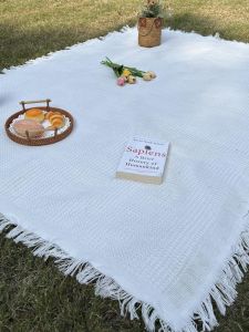 ผ้าปูพื้นปิกนิกแบบพกพาสำหรับกลางแจ้ง ผ้าปูพื้นแบบหนาสำหรับการปิกนิกในสวนและชายหาด ผ้าปูพื้นแบบฝรั่งเศส INS สำหรับการปีนเขาและเดินทาง