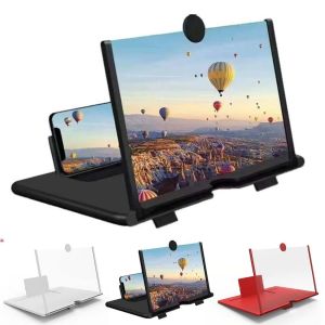 Screen Magnifier Version Phone Projector with Extender 3D HD Smartphone Amplifier Foldable Stand Adjustable Angle