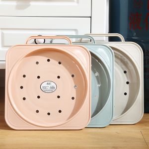 Moveable Gas Tank Swivel Bracket Plastic Base Basin Holder With Pulley Moveable Rolling Storage Tray