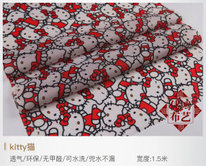 ผ้ากันเปียก TPU นุ่ม ระบายอากาศได้ดี ผ้ากันเปียกเด็ก ผ้าคลุมไหล่ลายการ์ตูน ผ้าคลุมห้องน้ำ ผ้าคลุมฝน ผ้าฝ้ายโพลีเอสเตอร์