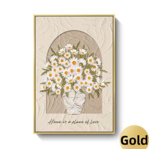 BAIFULING | Cream Flower Decorative Painting Framed Unframed
