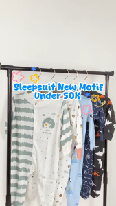 Baju sleepsuit jumsuit bayi kaki tutup BABY LEON BC-072 sleepsuit jumper panjang bayi