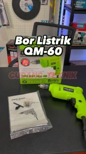 (PROQUIP QM60) Mesin Bor Tangan 10mm QM60 PROQUIP / Bor Elektrik Besi Kayu Beton 10 mm QM 60 - Mesin Bor Listrik PROQUIP QM-60