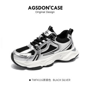 Agsdon Mens Retro Dad Shoes Casual Sport Sneakers Trendy Youth Footwear Spring Autumn Season round Toe Breathable Comfortable