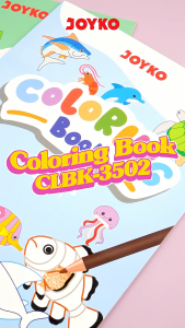 Buku Mewarnai JOYKO Coloring Book CLBK-3502 SPACE TRAVEL SEA ANIMALS FOODS