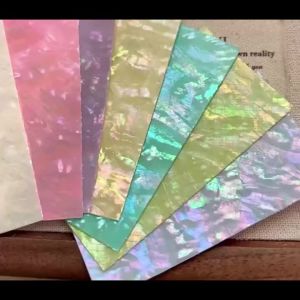 1Pc Shell Abalone 3D Gradient Mermaid Flakes Nail Foil Pearl Adhesive DIY Nail Art Stickers Decals