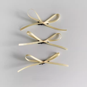 Ballet Style Hair Tie Clip Womens Fashion Hair Accessories Ribbon Knot Headwear Sweet Side Clip Fresh out New Trend