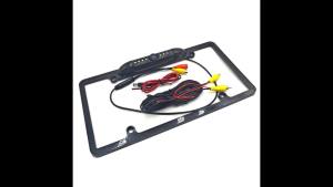 HD Universal US American License Plate Frame Car Rear View Camera Reverse Camera Wide Angle Waterproof for Car/SUV/Truck/Van/RV