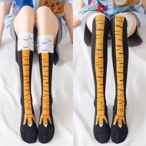 Hot Sale Funny Cute Personality Thin Legs Strange Chicken Feet Long Tube Socks Woman Cute Over-the-knee Socks