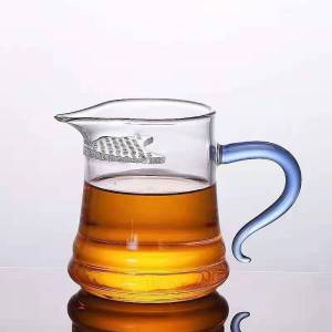 Filter Heat-Resistant Decanter Glass Teapot High Borosilicate Color Handle