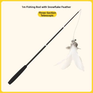 7o | Long Extendable Fishing Rod for Kittens with Durable Wire
