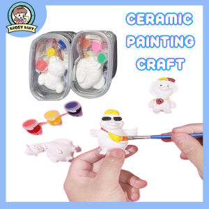 KOGGY Children Art Craft DIY Painted Doll Creative Graffiti DIY Coloring Educational Toy Art Drawing Children Hobby Art Class Children Development Easy To Play Children Gift Toys Anak Patung Plaster Bercat DIY Kanak-kanak Mewarnai