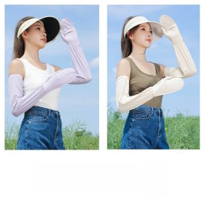 miiow | Ice Silk Arm Covers For Women Summer Thin Sun Protection UV Protection Cycling Driving Sports Breathable Sleeve Covers