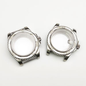 Watch Accessories Mens Watch Cases Steel Case For Japan NH35/36 Movement Transparent Back Cover