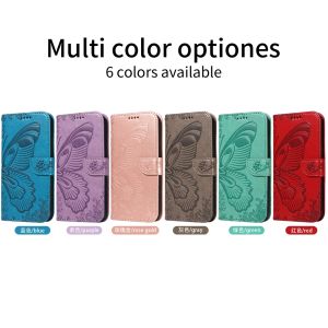 For OPPO A60 A18 A17 A17K A16 A15 A15S A38 A54 A55 A57 A58 A74 A76 A77 A77S A78 A79 A94 A95 A96 A98 5G Swallowtail Butterfly Phone Case Magnetic Leather Wallet Card Slot Flip Case Casing