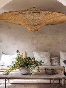 SANGEJIANGREN | Zen Style Southeast Asian Rattan Retro Japanese Woven Chandelier