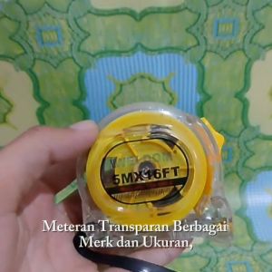 Meteran Transparant Berbagai Ukuran dan Merk