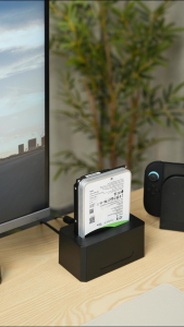Acasis 18TB SATA/SAS HDD Docking Station | USB-C 3.0 Dual-Cable & 360° Cooling | Plug & Play for HDD/SSD Data Recovery & NAS Backup