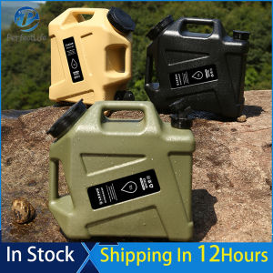12L ตั้งแคมป์คอนเทนเนอร์น้ำพร้อมถังเก็บน้ำ Spigot สำหรับเดินป่าแคมป์ปิ้ง