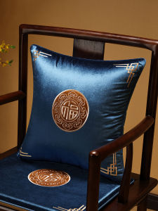 หมอนอิงโซฟาไม้แดงสไตล์จีนใหม่ ปลอกหมอนผ้ากำมะหยี่ ไม่มีไส้ นุ่ม รองรับหลัง รูปทรงสี่เหลี่ยม ใช้ได้ทั่วไป ปรับแต่งได้