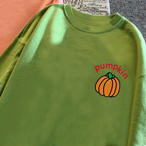 round Neck Sweatshirt Womens Thin Design Sense Lazy Style Jacket Oversize Autumn Winter Top Korean Version Long Sleeve Polyester Blend