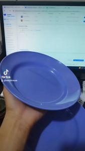 PROMO 6 PCS /12 PCS PIRING MAKAN PLASTIK WARNA WARNI /PIRING MAKAN PLASTIK 9 INC BISA COD