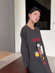 BEIYAN | Spring Autumn Cotton Long Sleeve Loose Cartoon Pajama Dress
