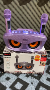 [ Bán Chạy Nhất Tuần ] Loa Bluetooth SDRD SD306 Plus - Loa Mắt Cú Karaoke Bass Cực Hay Thiết Kế Nhỏ Gọn Sang Trọng Kèm 2 Micro Sạc Không Dây Bảo Hành 12 Tháng