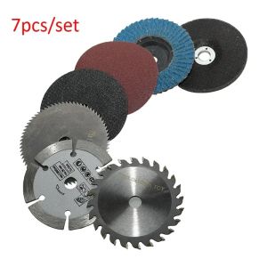 7 Chiếc 3 Inch 75 Mm Lưỡi Cắt Kim Cương Bộ Dụng Cụ Mài Góc Đa Năng Nắp Đĩa Để Chà Nhám Gỗ Kim Loại Dụng Cụ Chuyên Nghiệp