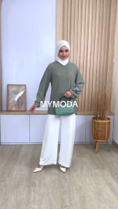 Mymoda 612 Atasan Wanita Blouse Kerja Polos
