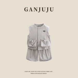 BOGUXIONG | Summer Casual Sleeveless Childrens Shirt Set