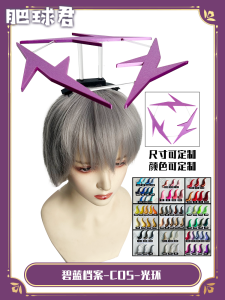 เครื่องประดับศีรษะวงแหวนแสงนางฟ้าสีฟ้า อุปกรณ์ประกอบคอสเพลย์ ขนาดเท่าของจริง 11 สำหรับอะนิเมะ ภาพยนตร์ โทรทัศน์ อุปกรณ์เสริมสำหรับชุดคอสตูม มีสินค้าพร้อมส่ง