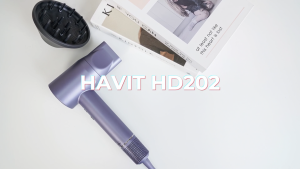HAVIT HD202 High Speed Hair Dryer | 110000 RPM | 200 Million Negative Ions - Silver Purple
