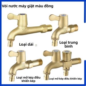 Vòi Nước Giặt Đôi Bền Từ Đồng
