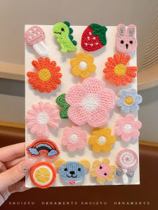 Female Kids Hair Patch Cartoon Velcro Girl Baby Cute Hairpin No Trace Does Not Hurt Hair Bangs Sticky Hair Accessories