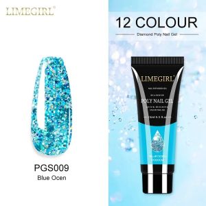 limegirl | 15ml Poly Extension Nail Gel For Nails Art Acrylic Manicure Design 24Colors UV Varnishes Semi Permanent Builder Nail Gel Polish